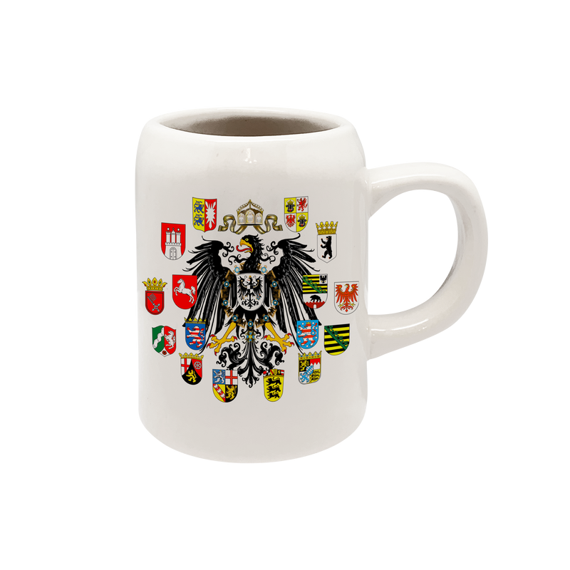 German Eagle Coat of Arms Stoneware Deutschland Coffee Mug| 12 oz